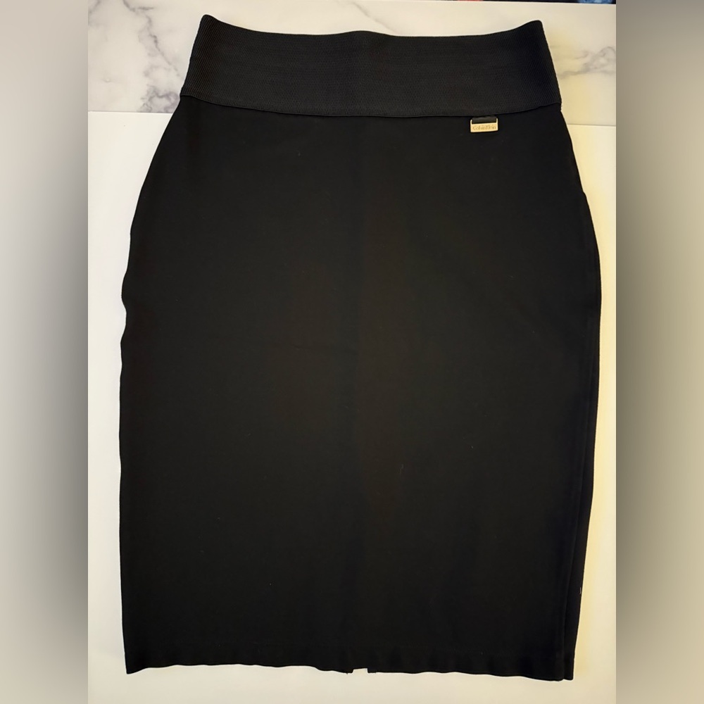 🔥🖤Calvin Klein Classic Black Pencil Skirt